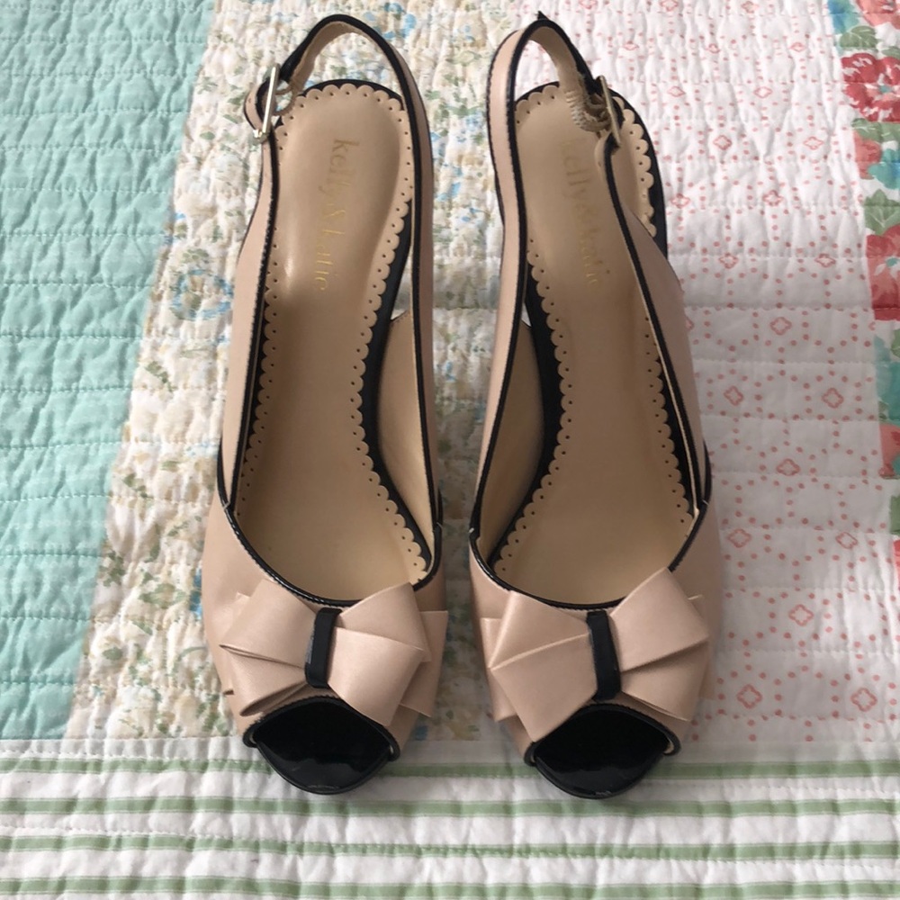 Kelly & Katie Beige and Black Heels